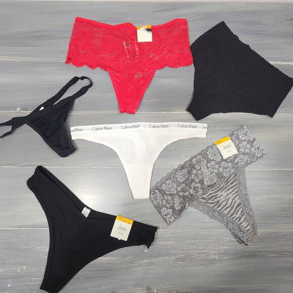 6 Pair of Thong Underwear Panties Size Small - Picture 1 of 5